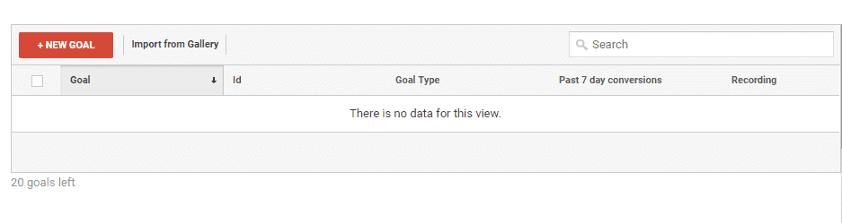 Add Google Analytics Goal